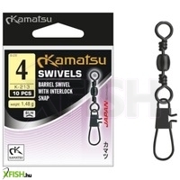 Kamatsu Barrel Swivel With Interlock Snap K213 Kapcsos Forgó 12-es 10db/csomag
