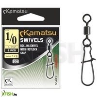 Kamatsu Rolling Swivel With Snap K252 Forgós Kapocs 8-as 10db/csomag