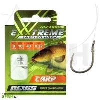 Nevis Carp Előkötött Pontyozó Horog 40cm 0.20mm 10-es Horoggal 10db/csomag