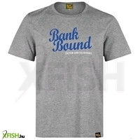 Prologic Bank Bound Custom Tee Light Grey Melange Világosszürke Horgász Póló Xxl