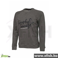 Savage Gear Simply Savage Sweater Melange Grey L Póló