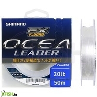 Shimano Line Ocea Ex Fluoro Leader Rablóhalas Előkezsinór Víztiszta 50m 0,204mm 2,72Kg