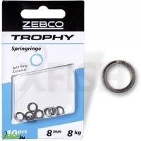 Zebco Trophy Split Ring Karika 10mm 10Kg 10db/csomag