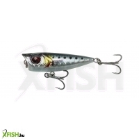 Savage Gear 3D Minnow Popper Úszó 4,3cm 4gr Wobbler Kristály Fehér