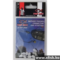Topmix Method Feeder Gyorskapocs, Fluo Clear Ss