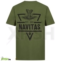 Navitas Diving Tee Horgász Póló Zöld Xxxl