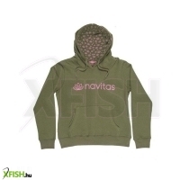 Navitas Womens Hoody Zöld-Rózsaszín Kapucnis Pulóver 2Xl