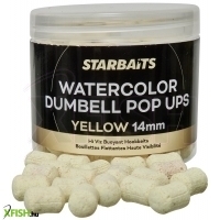 Starbaits Dumbell Watercolor Pop Ups Lebegő Bojli Yellow 14Mm 70G