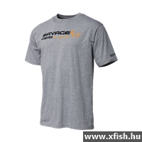 Savage Gear Signature Logo T-Shirt Szürke Horgász Póló L
