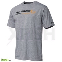 Savage Gear Signature Logo T-Shirt Szürke Horgász Póló Xl