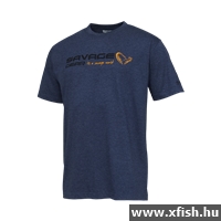 Savage Gear Signature Logo T-Shirt Kék Horgász Póló Xxl