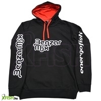 Benzar Mix Kapucnis Horgász Pulóver Fekete M