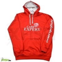 Carp Expert Kapucnis Pulóver Piros S