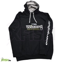 Wizard Kapucnis Horgász Pulóver Fekete Xxl