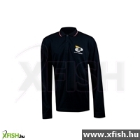 Adler Contrast Stripe Ls Férfi Galléros Póló Szürkéskék L