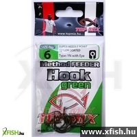 Top Mix Method Feeder Horog #10, Zöld/Green