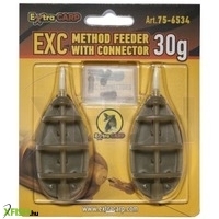 EXC Method Feeder with Connector 2 pc tömeg 40g