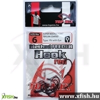 Top Mix Method Feeder Horog #10, Vörös/Red