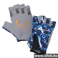Savage Gear Sea Blue Horgász Kesztyű L-es