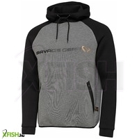 Savage Gear Tec Foam Hoodie Melegítő Felső Szürke Fekete Xl