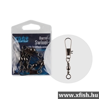 Koos Barrel With Interlock Snap Harcsás forgó 5/0 3 db/csomag