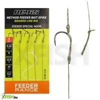 Nevis Feeder Fonott Előke 12-es Horoggal 7mm-es Tüskével 5db/csomag