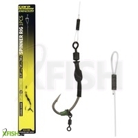 Carp Academy Curved Shank Spinner Rig Előkötött Horog 14cm 0.57mm 6-os Horoggal 1db/csomag