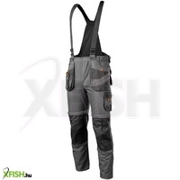 Neotools Kantáros Horgász Nadrág 100% Pamut Szürke Fekete Xs