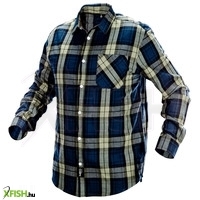 Neotools Flanel Horgász Ing Kék Oliva Fekete Xl