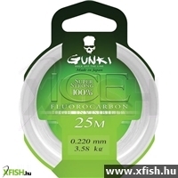 Gunki Fluorocarbone Ice Csúcsminőségű Előkezsinór 0,410 Mm - 25 M
