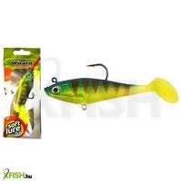 Wizard Swimbait Paddle Gumihal Long Green Redtiger 3 Inch 1db/csomag
