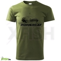 Nevis Powercat Harcsa Mintás Horgász Póló Zöld Xl
