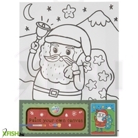 grafix karácsonyi vászonkép készítő, 20x15 cm, 3 festék +ecset