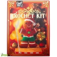 grafix karácsonyi horgoló szett mézeskalács figura 12x5x17 cm