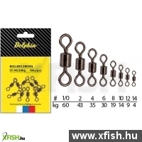Delphin Rolling Swivel A-01/10Pcs Bn/2-Forgókapocs