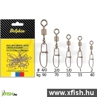 Delphin Rolling Swivel With Crosslock Snap Bn/4/0-Forgókapocs