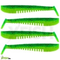 Nevis Impulse Shad Műcsali Gumihal 10cm 4db Zöld Csillám