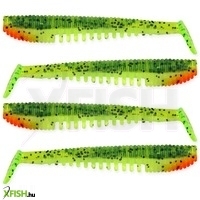 Nevis Impulse Shad Műcsali Gumihal 10cm 4db Fluósárga Zöld