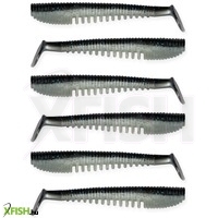 Nevis Impulse Shad Műcsali Gumihal 6,3cm 6db Fekete Ezüst