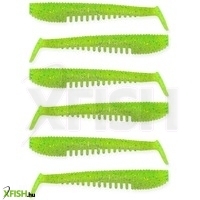 Nevis Impulse Shad Műcsali Gumihal 6,3cm 6db Fluózöld Csillám