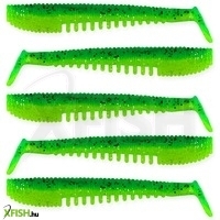 Nevis Impulse Shad Műcsali Gumihal 7,5cm 5db Zöld Csillám