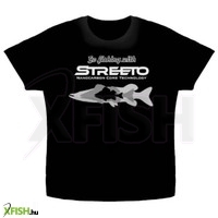 Konger Streeto T Shirt Horgász Póló Fekete M