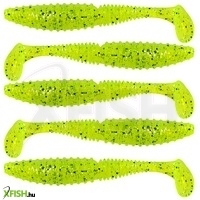 Zander Power Shad 10Cm 4Db/Cs /Neonzöld-Flitter/