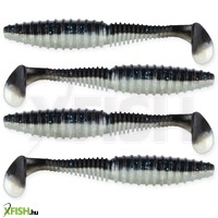 Nevis Zander Power Shad 10Cm 4Db/Cs (Fekete-Ezüst) Gumihal