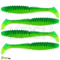 Nevis Zander Power Shad 8Cm 5Db/Cs Zöld csillám Gumihal