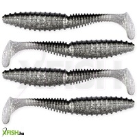 Nevis Zander Power Shad 8Cm 5Db/Cs ezüst-csillám Gumihal