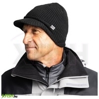 Adventer Knitted Peak Hat Black Uni Téli Sapka