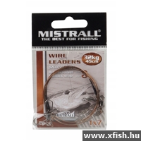 Mistrall Wire Leaders Acélelőke 1X7 45cm 25Kg 6/3 2db/csomag