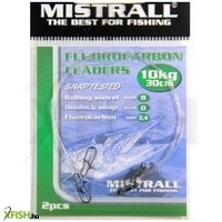 Mistrall Przypon Fluorocarbon Rablóhalas Előke 30cm 0.40mm 10Kg 2db/csomag