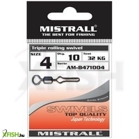 Mistrall Rolling Drop Shot Kapocs 6-os 22Kg 10db/csomag